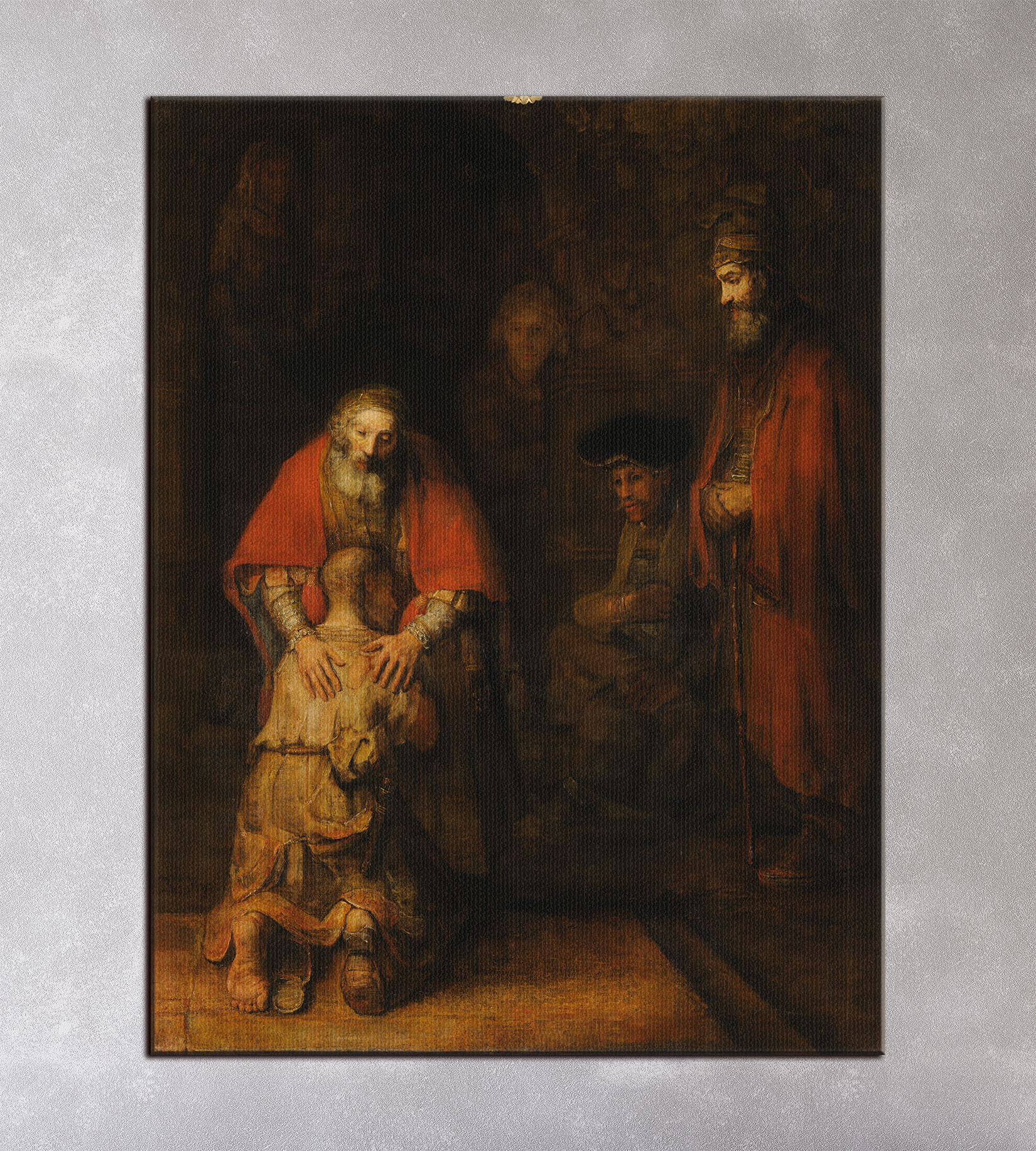 A painting of a group of people