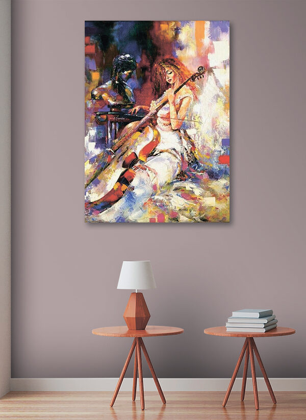 Une femme jouant du violoncelle Une femme jouant du violoncelle
