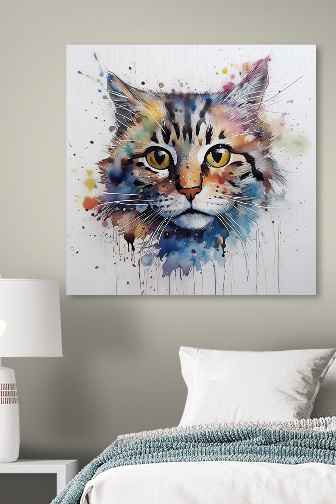 Peinture d'un chat