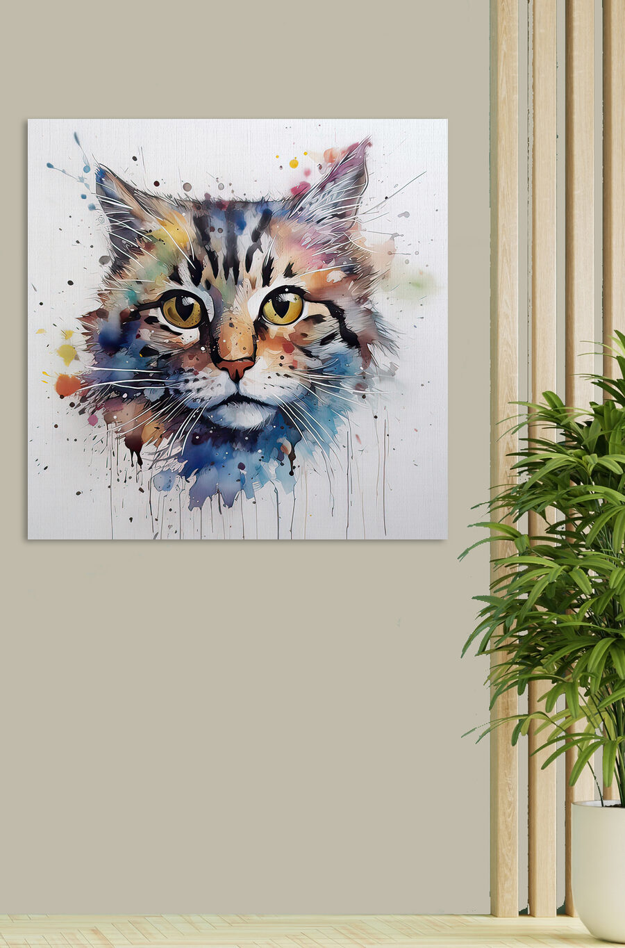 Peinture d'un chat