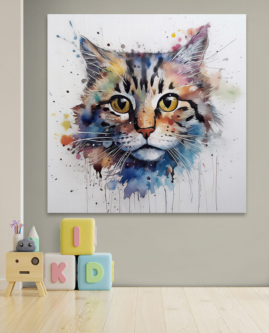 Peinture d'un chat