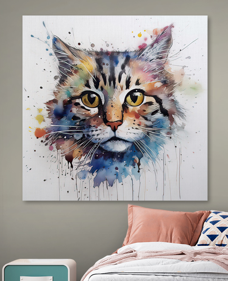 Peinture d'un chat
