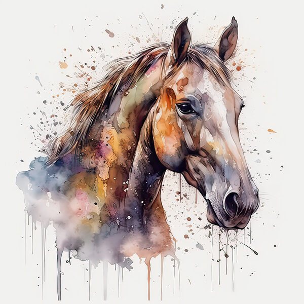 Peinture d'un cheval Peinture d'un cheval