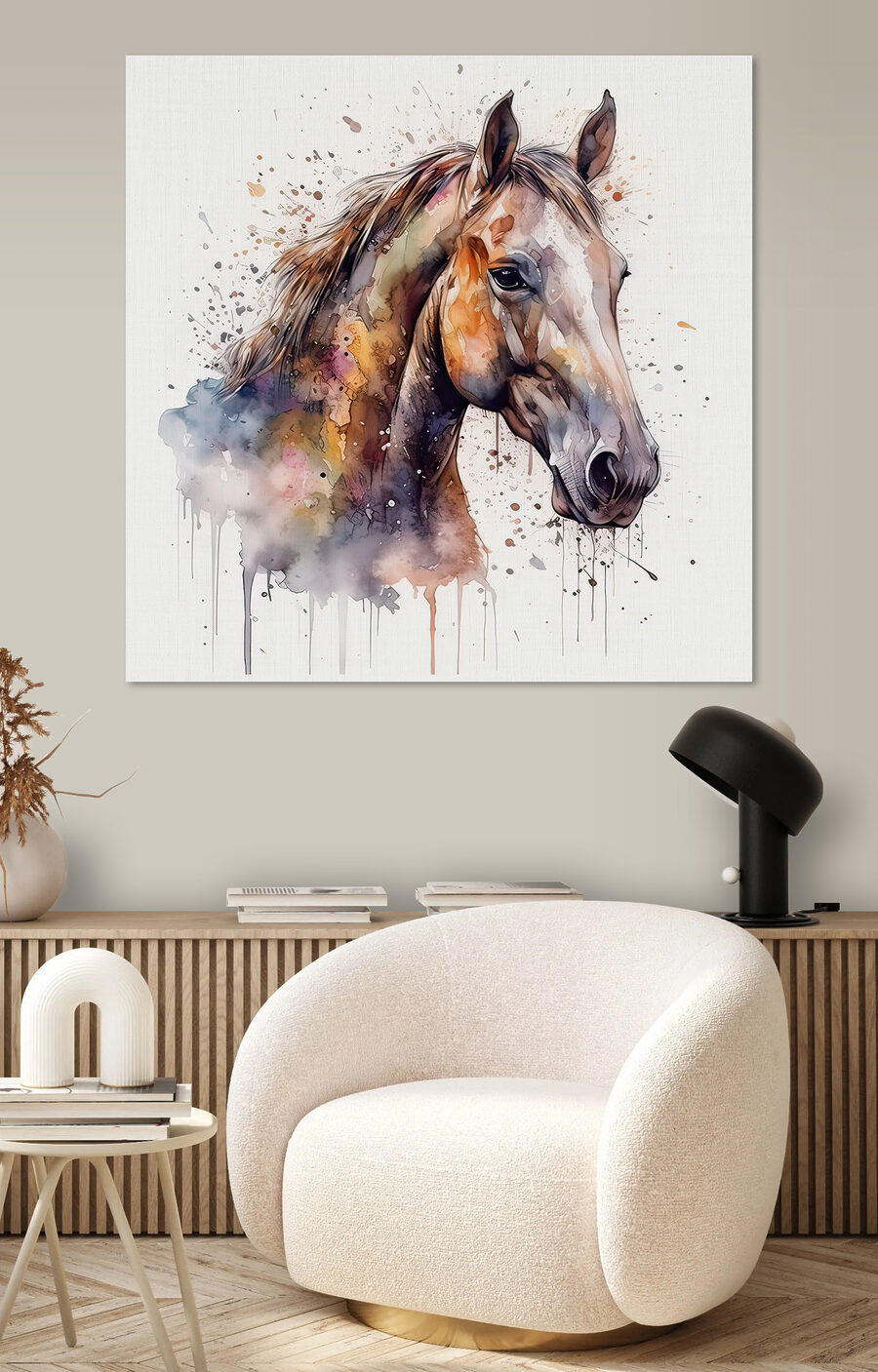 Peinture d'un cheval