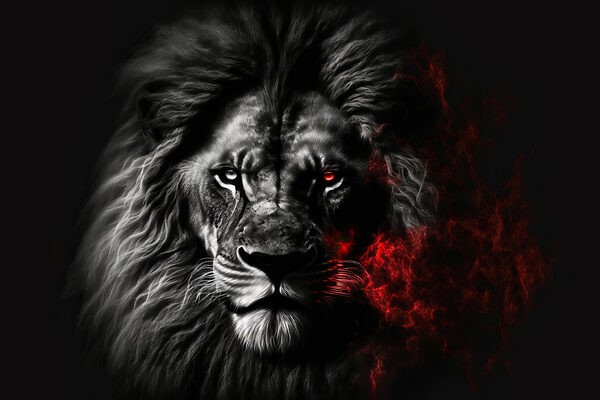 Un lion noir aux yeux rouges Un lion noir aux yeux rouges