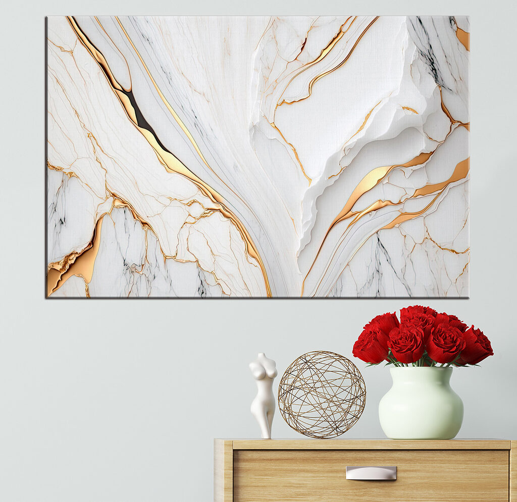Elegant marble with amber swirls Elegant marble with amber swirls