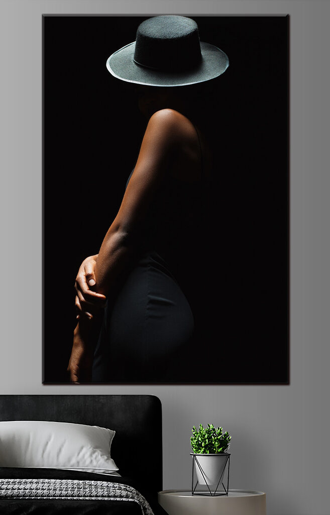 A woman in a hat A woman in a hat