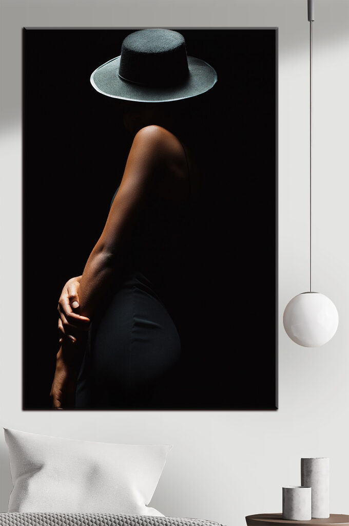 A woman in a hat A woman in a hat