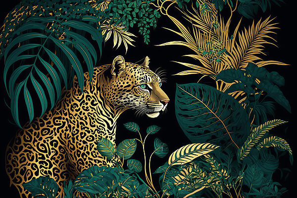Un léopard dans la jungle Un léopard dans la jungle