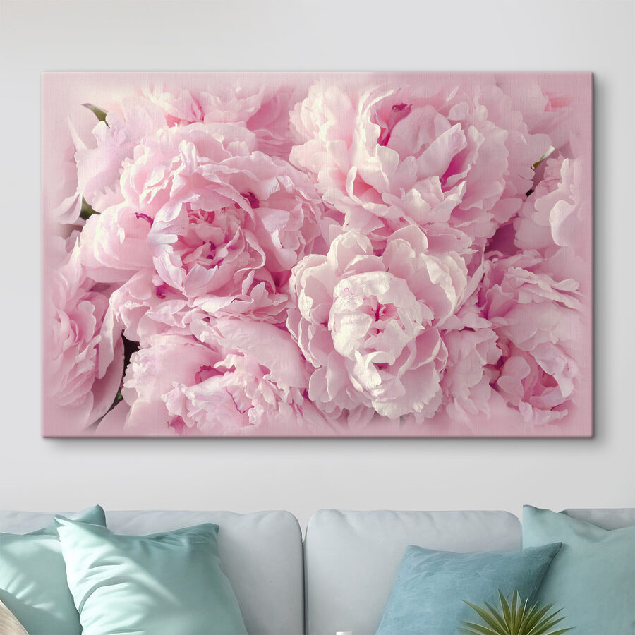 Un groupe de fleurs roses