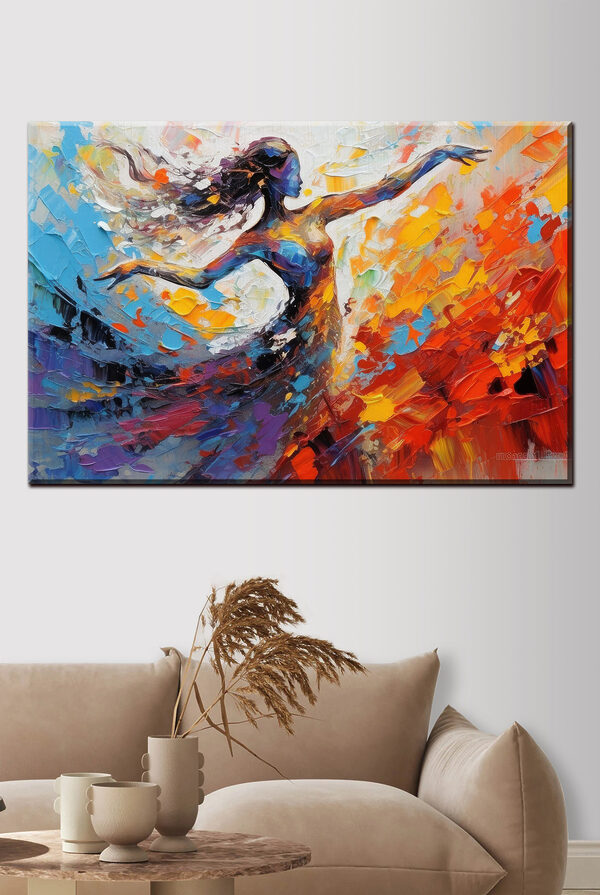 Peinture d'une femme dansant Peinture d'une femme dansant