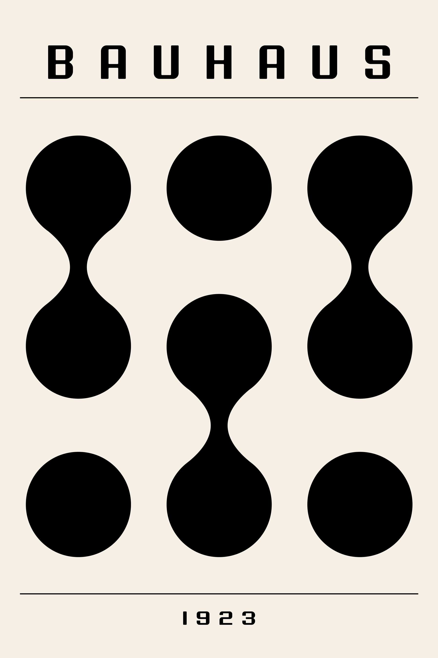 A group of black dots