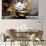 Tableaux Peinture d'une fleur dans un pot