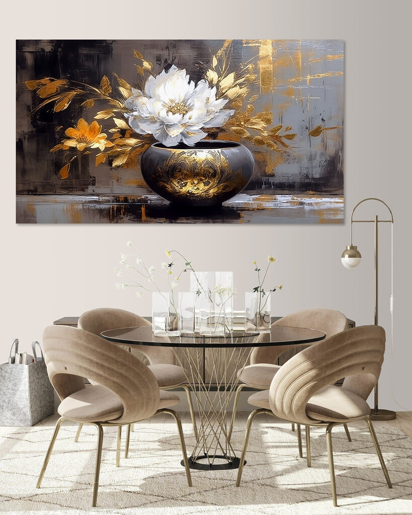 s35388piz139m 819x1024 - Peinture d'une fleur dans un pot