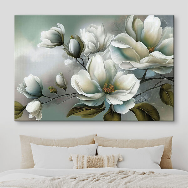 Un tableau de fleurs blanches Un tableau de fleurs blanches