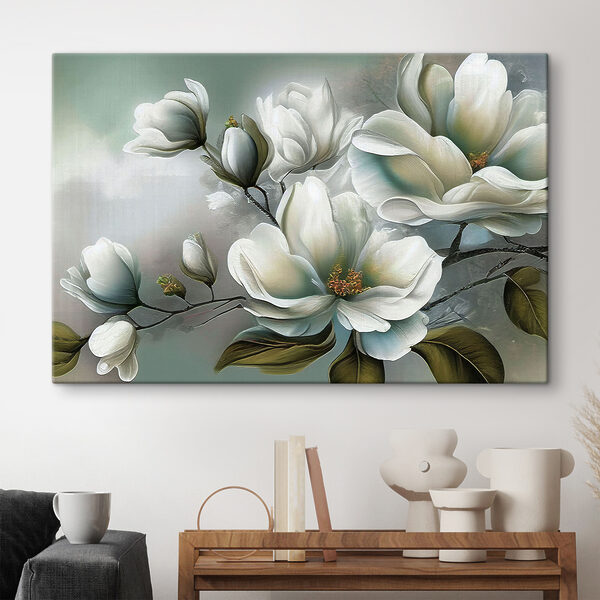 Un tableau de fleurs blanches Un tableau de fleurs blanches