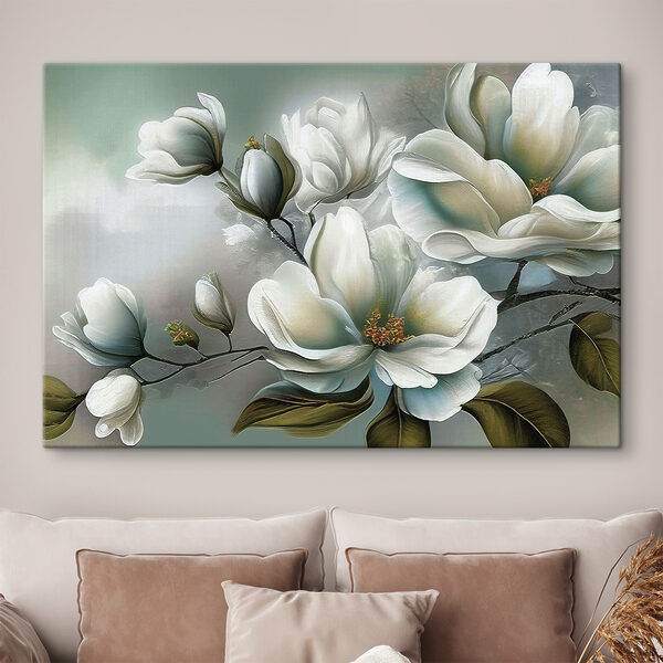 Un tableau de fleurs blanches Un tableau de fleurs blanches