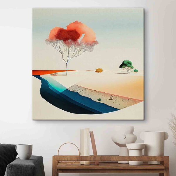 Peinture à l'eau d'un arbre Peinture à l'eau d'un arbre