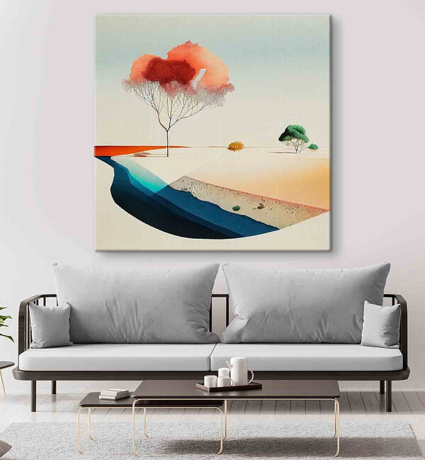 Peinture à l'eau d'un arbre Peinture à l'eau d'un arbre