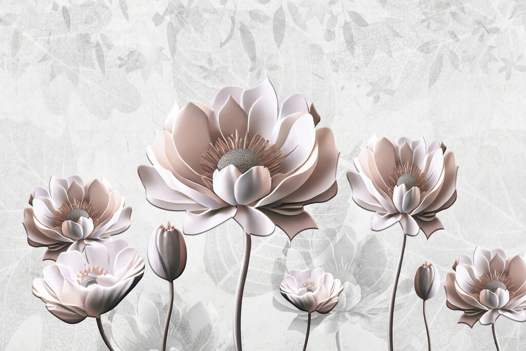 A group of white flowers