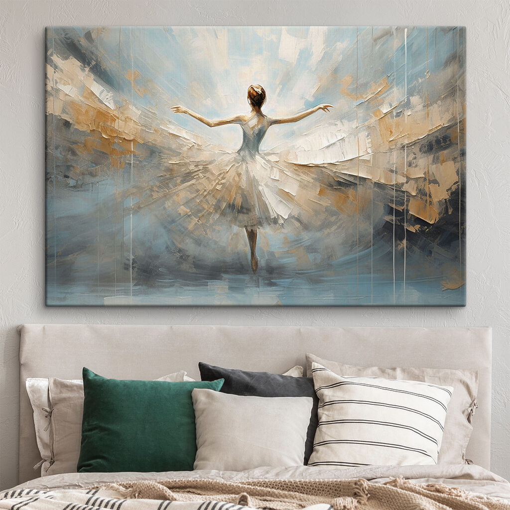 A painting of a woman dancing A painting of a woman dancing