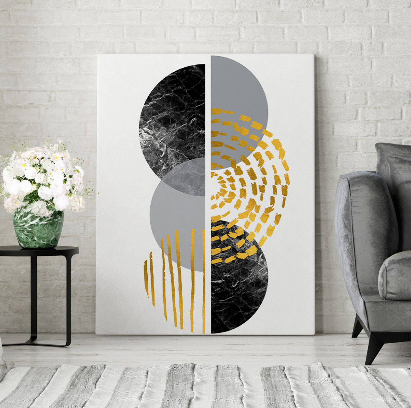 Abstract marble and metallic textures Abstract marble and metallic textures