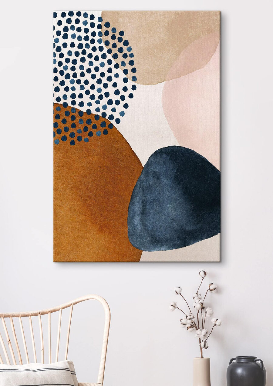 Une peinture de formes et de couleurs différentes Une peinture de formes et de couleurs différentes