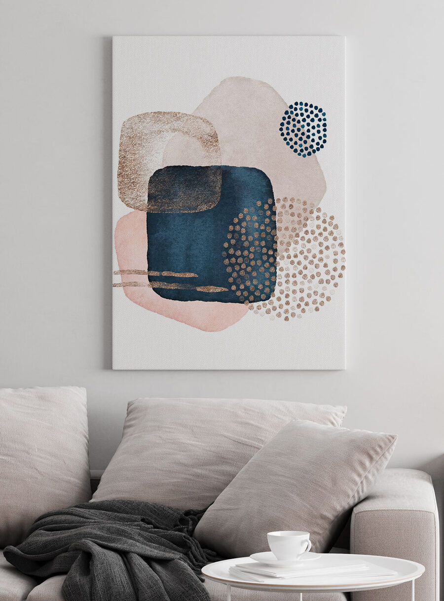 Une peinture de formes et de couleurs différentes