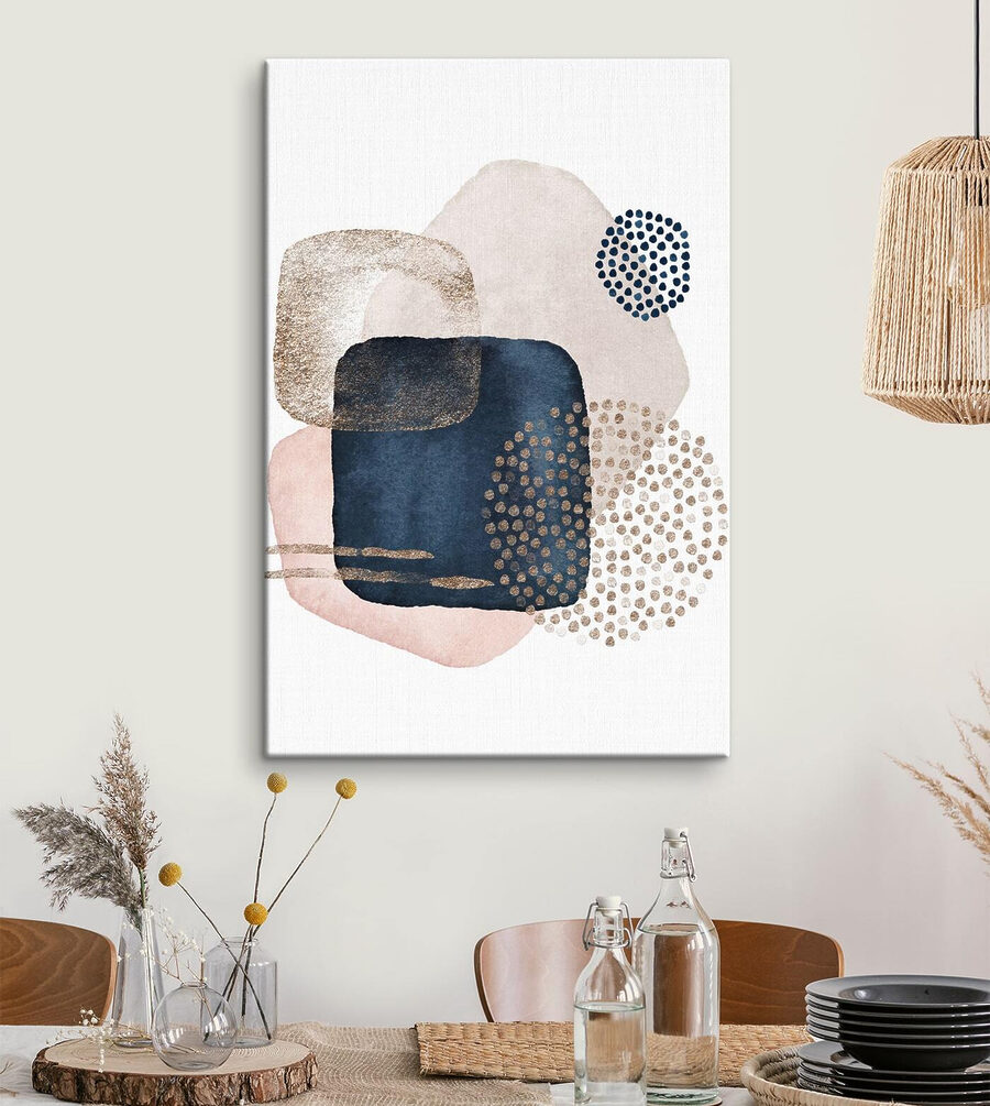 Une peinture de formes et de couleurs différentes