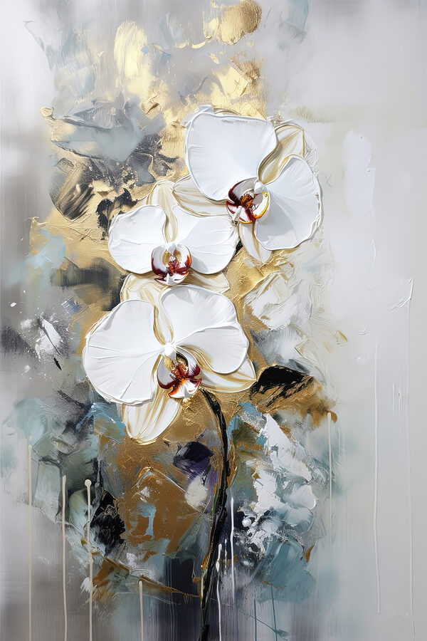 Un tableau de fleurs blanches Un tableau de fleurs blanches