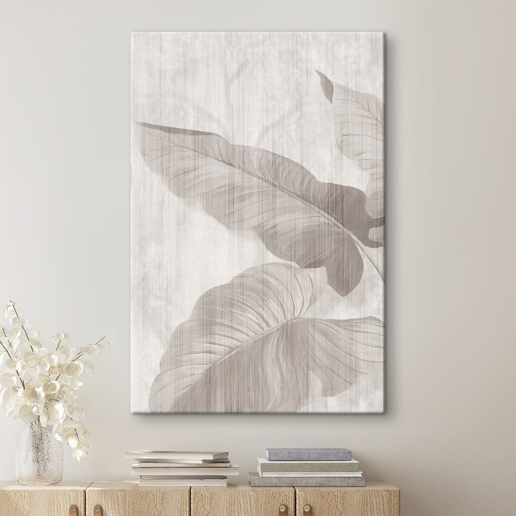 Elegant leaves in soft tones