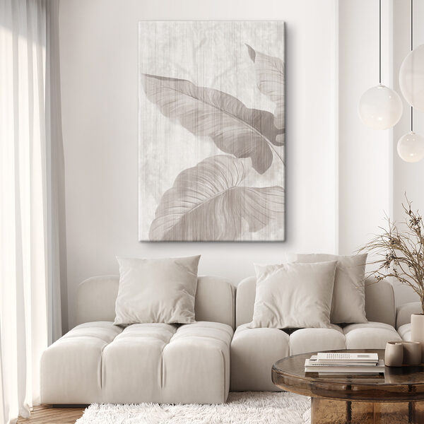 Elegant leaves in soft tones