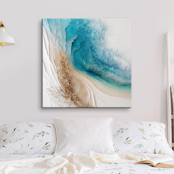 Une aquarelle bleue et blanche Une aquarelle bleue et blanche