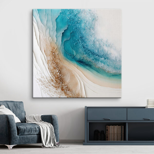 Une aquarelle bleue et blanche Une aquarelle bleue et blanche