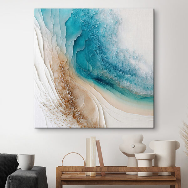 Une aquarelle bleue et blanche Une aquarelle bleue et blanche