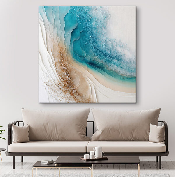 Une aquarelle bleue et blanche Une aquarelle bleue et blanche