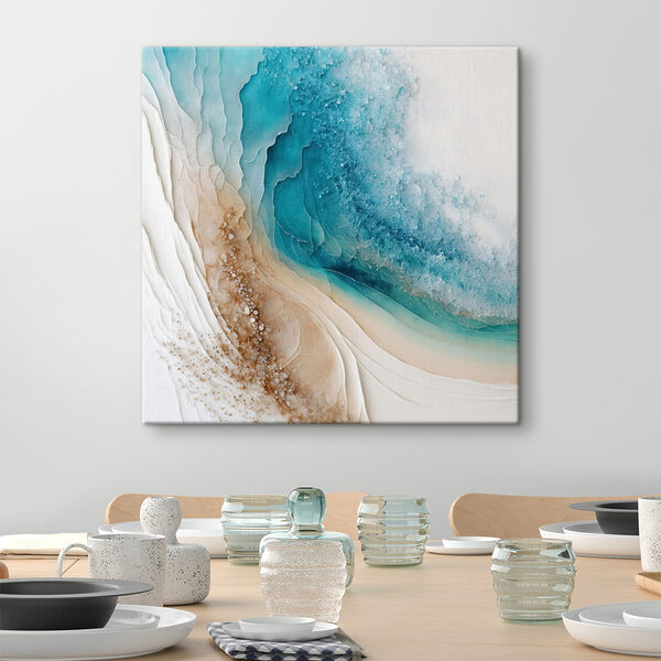 Une aquarelle bleue et blanche Une aquarelle bleue et blanche