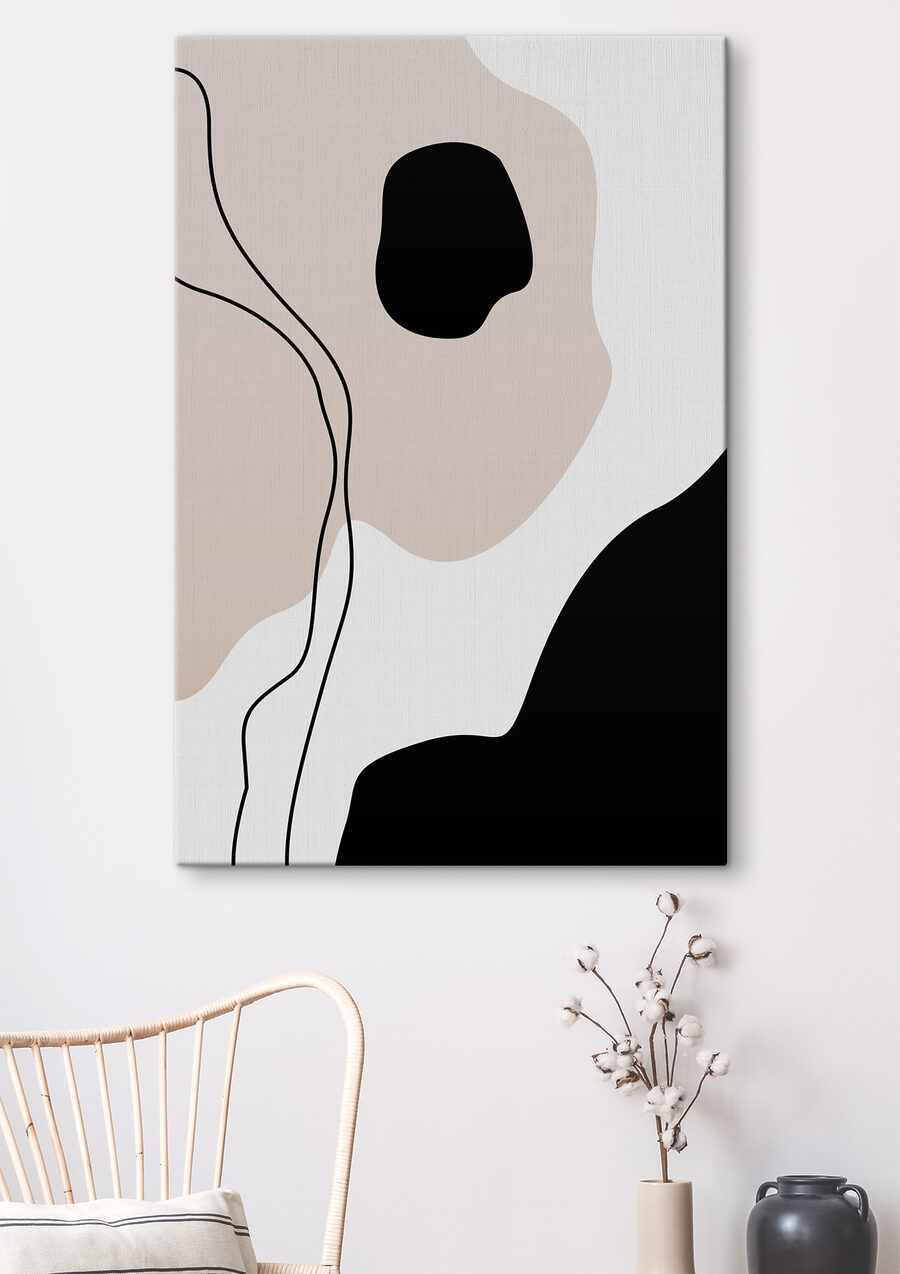 Un motif noir et blanc