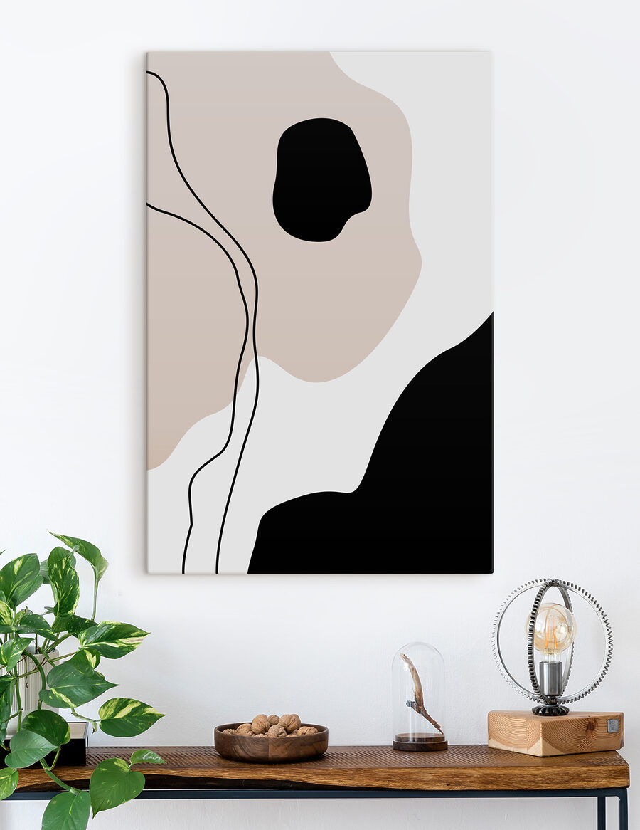 Un motif noir et blanc