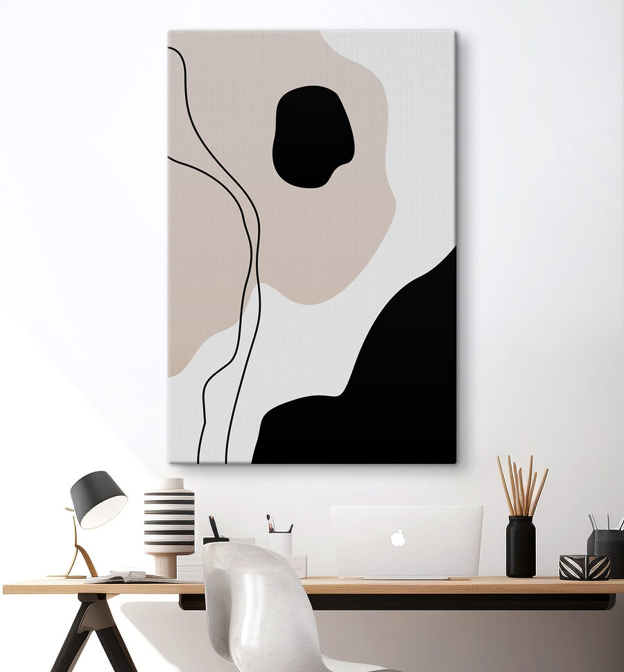 Un motif noir et blanc
