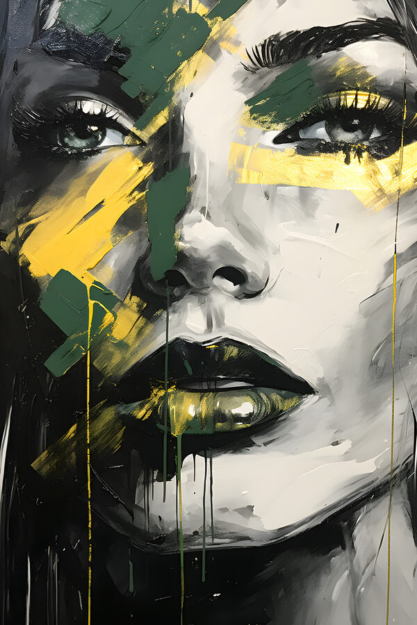 Peinture d'un visage de femme Peinture d'un visage de femme