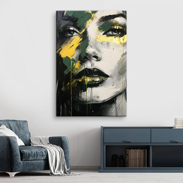 Peinture d'un visage de femme Peinture d'un visage de femme
