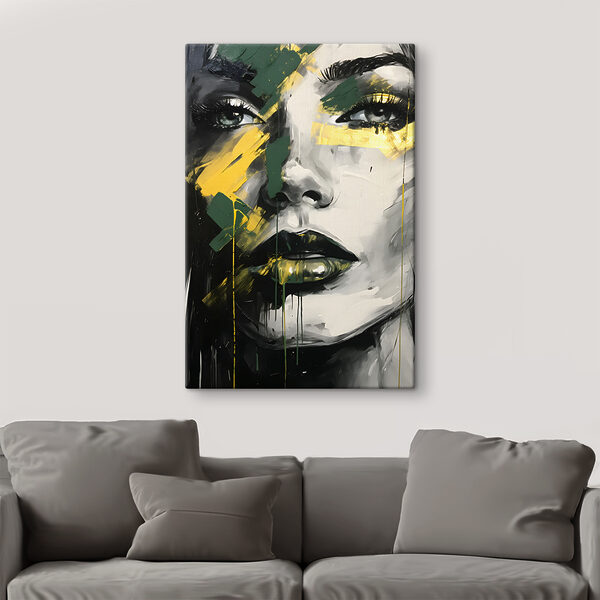 Peinture d'un visage de femme Peinture d'un visage de femme