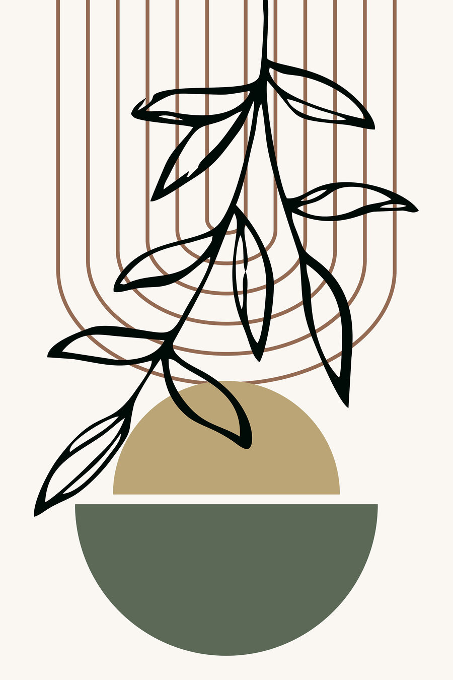 Une plante dans un bol