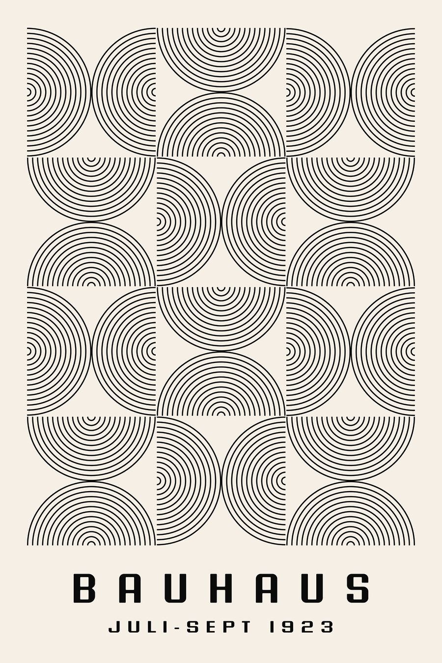 Un motif de cercles et de lignes