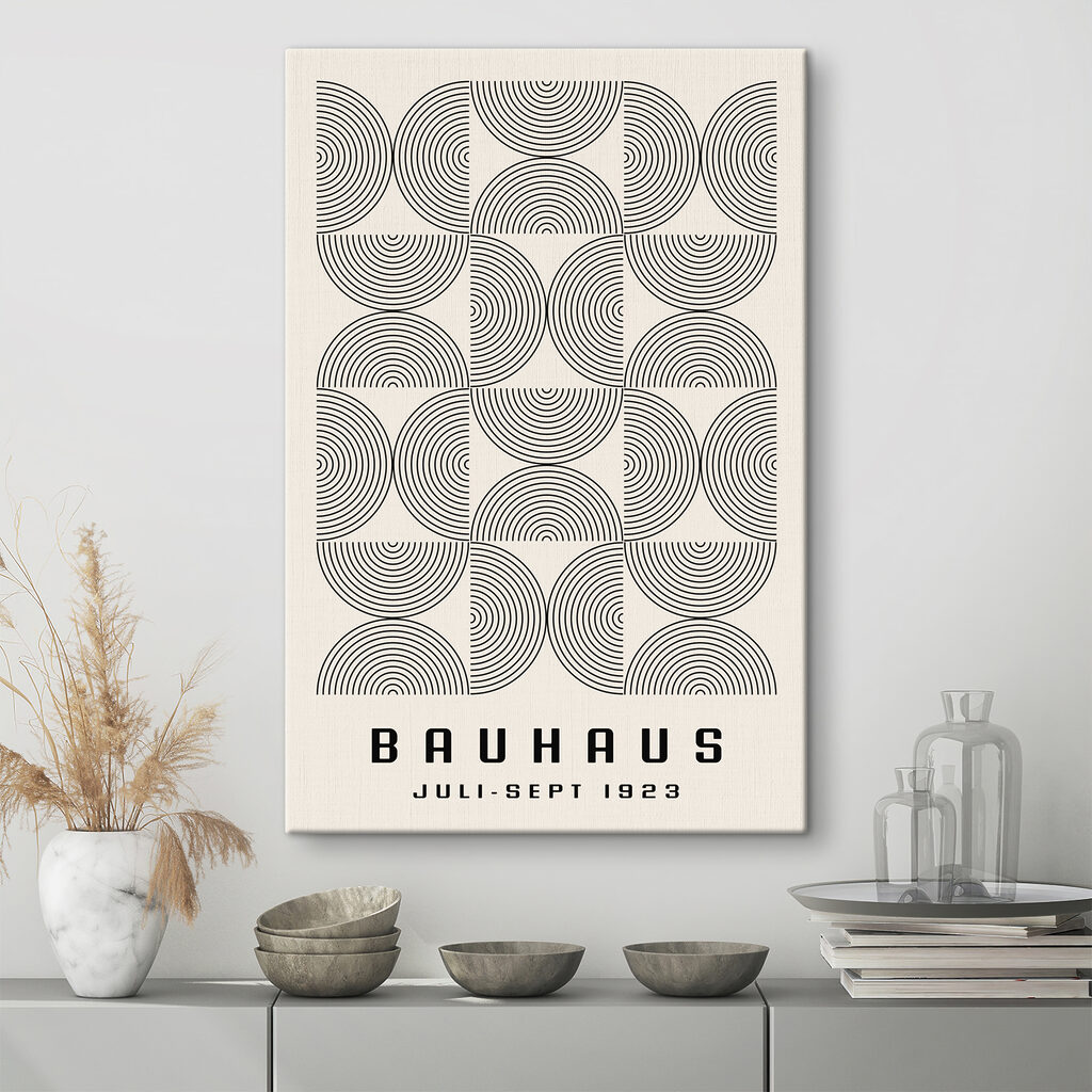 A pattern of circles and lines