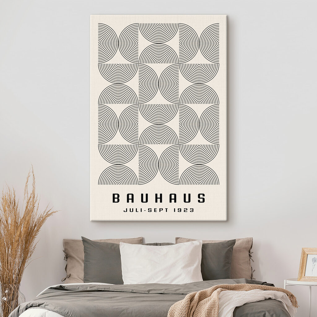 A pattern of circles and lines