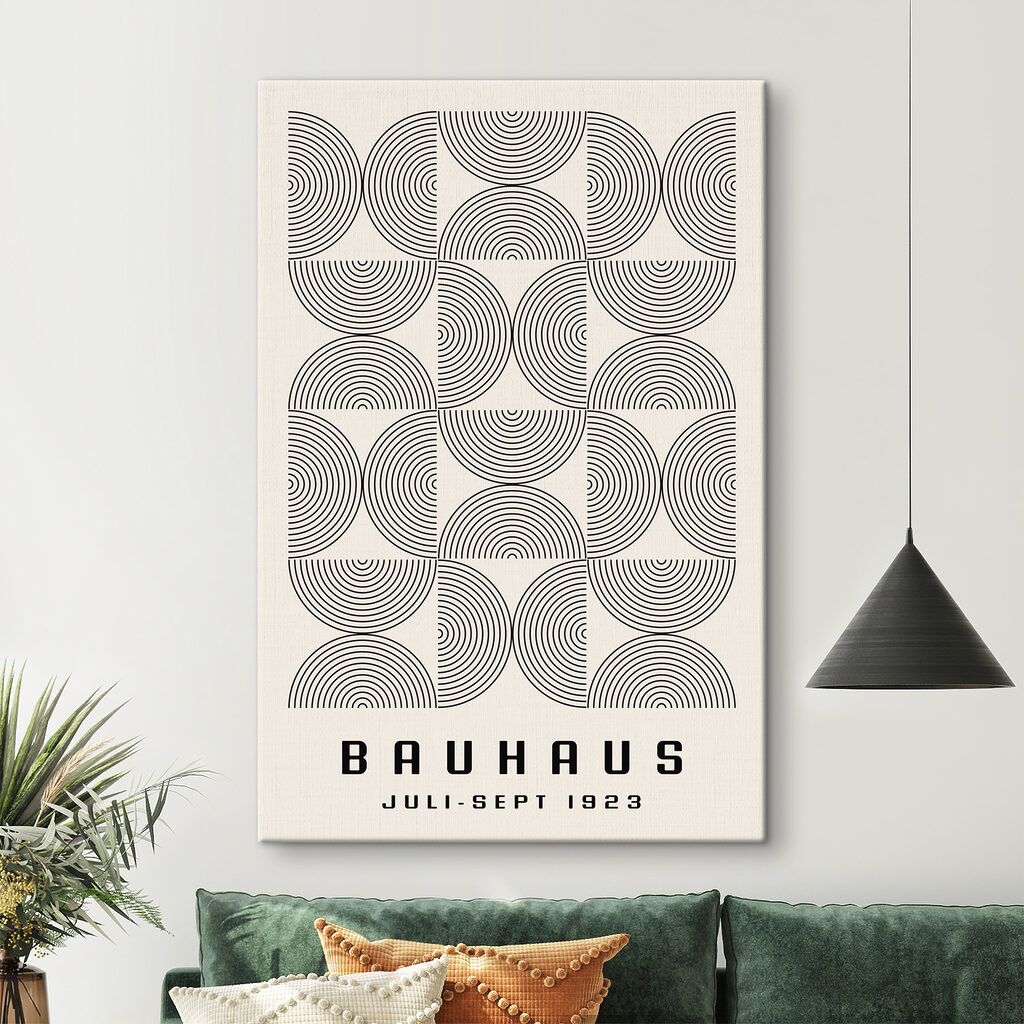 A pattern of circles and lines