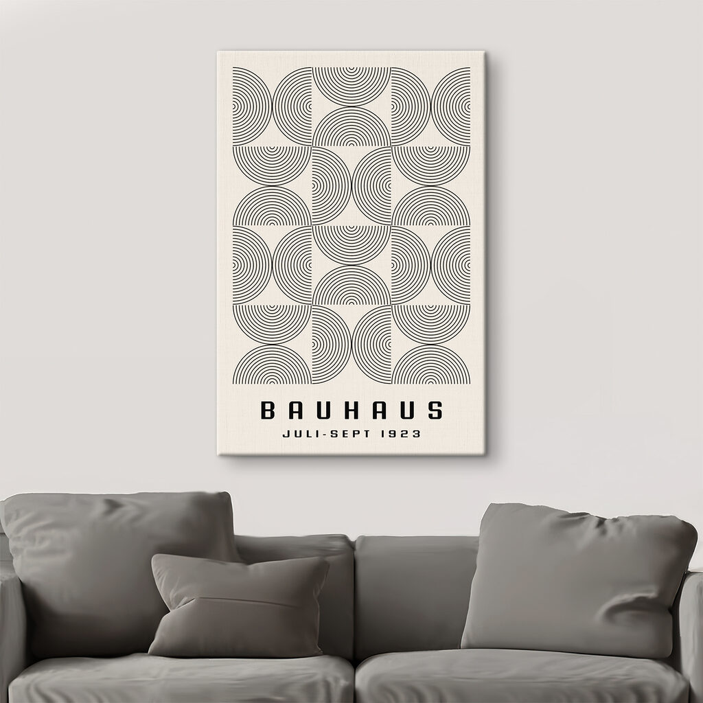 A pattern of circles and lines