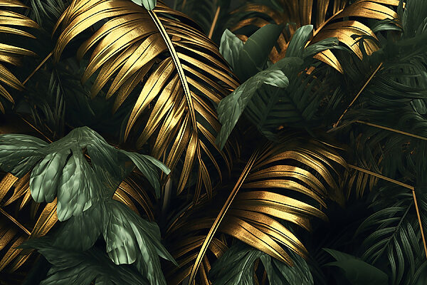 Feuilles luxuriantes aux teintes chatoyantes. Feuilles luxuriantes aux teintes chatoyantes.